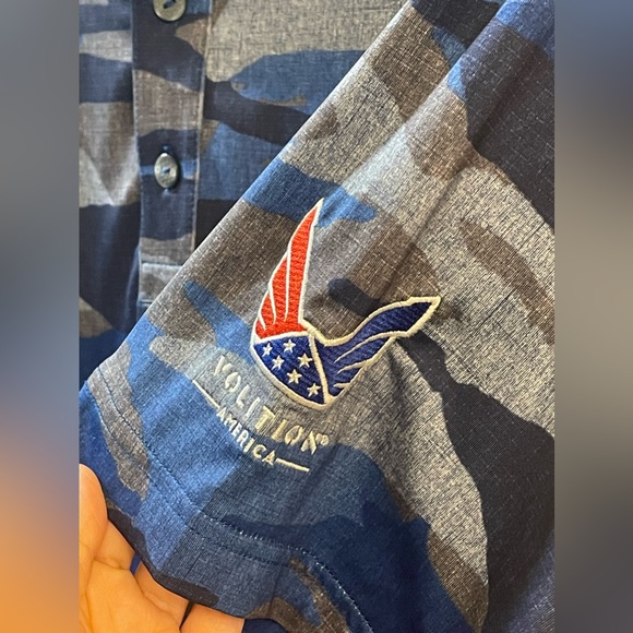 Puma Volition America Camo Polo Large - Picture 4 of 8